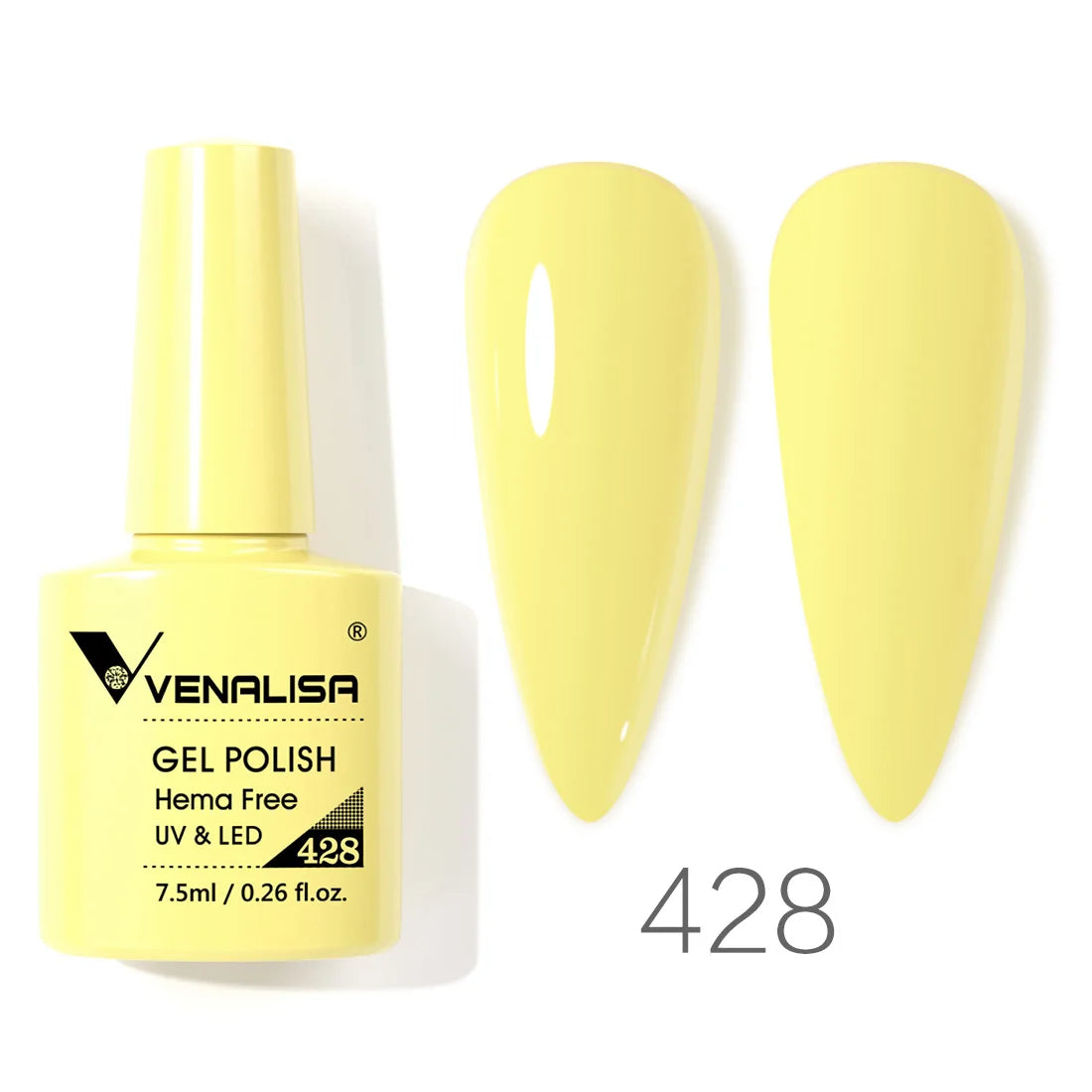 VENALISA 7.5ml Nail Gel Polish VIP4 HEMA Free Semi Permanent Soak off UV LED Nail Gel Varnish Full Coverage Nail Gel Lacquer