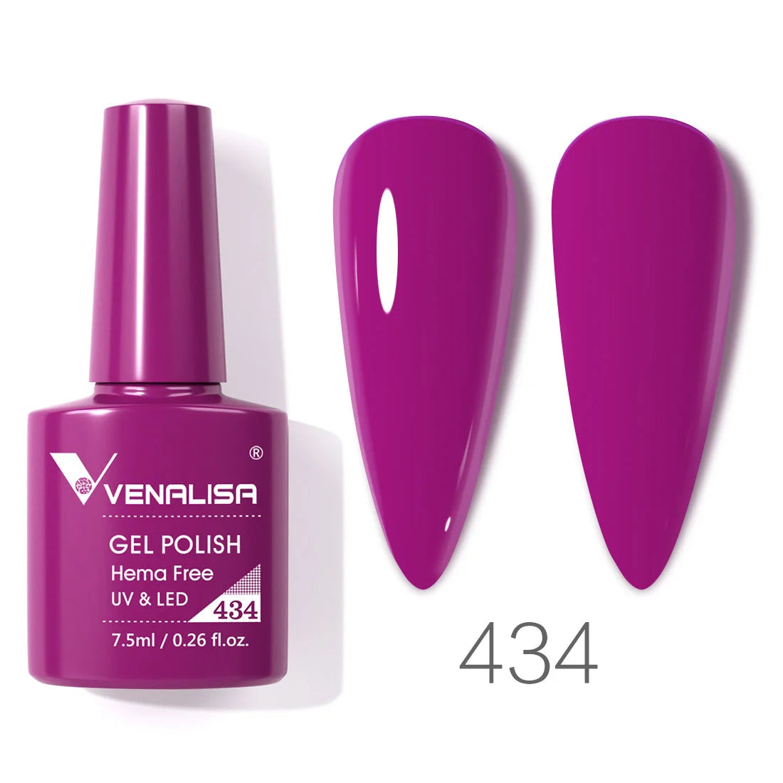 VENALISA 7.5ml Nail Gel Polish VIP4 HEMA Free Semi Permanent Soak off UV LED Nail Gel Varnish Full Coverage Nail Gel Lacquer