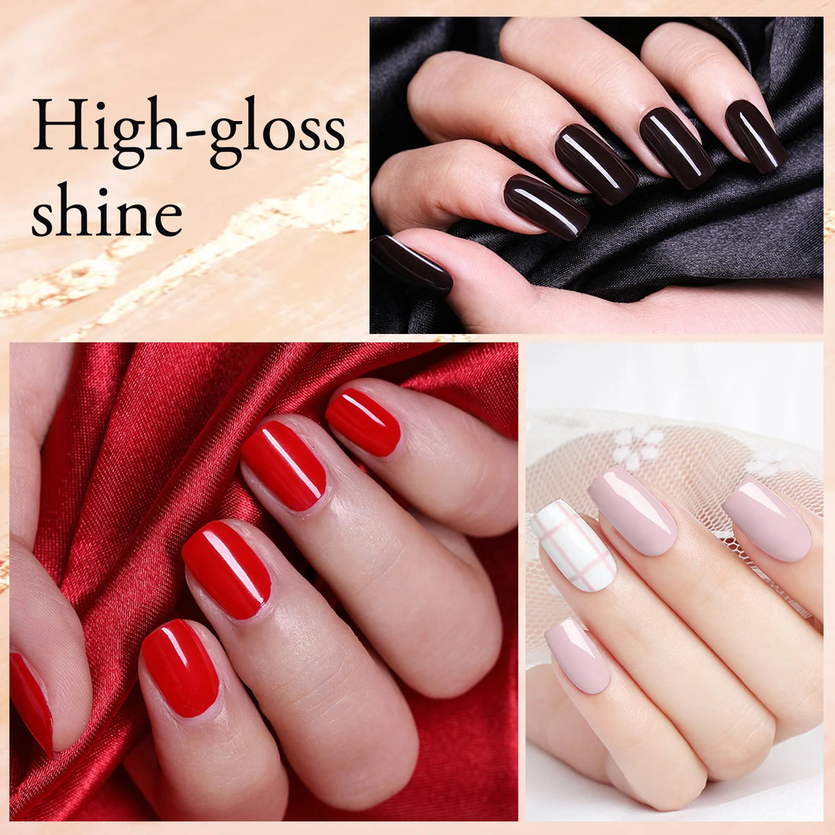 VENALISA 7.5ml Nail Gel Polish VIP4 HEMA Free Semi Permanent Soak off UV LED Nail Gel Varnish Full Coverage Nail Gel Lacquer