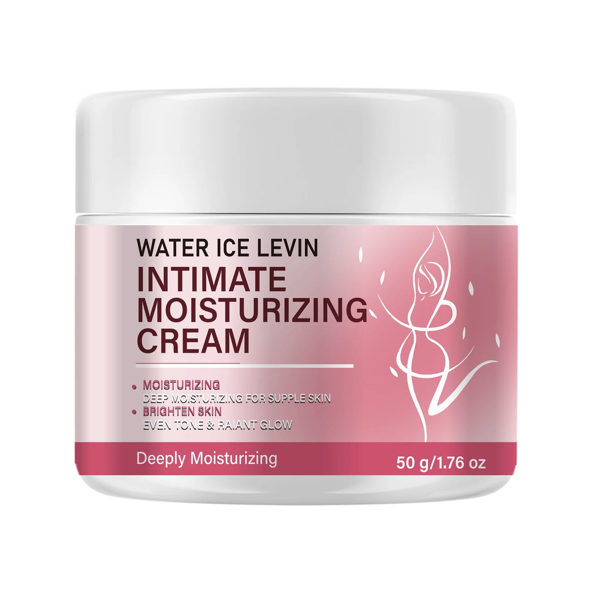 Water Ice Levin Intimate Moisturizing Cream 50g Rose Lily Extract Nourishing Skin Cream for Deep Moisturizing Supple Skin Care