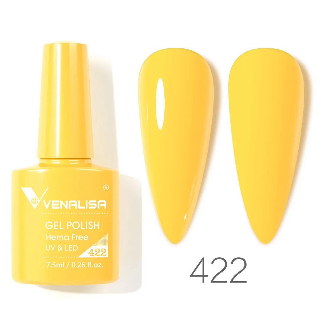 VENALISA 7.5ml Nail Gel Polish VIP4 HEMA Free Semi Permanent Soak off UV LED Nail Gel Varnish Full Coverage Nail Gel Lacquer