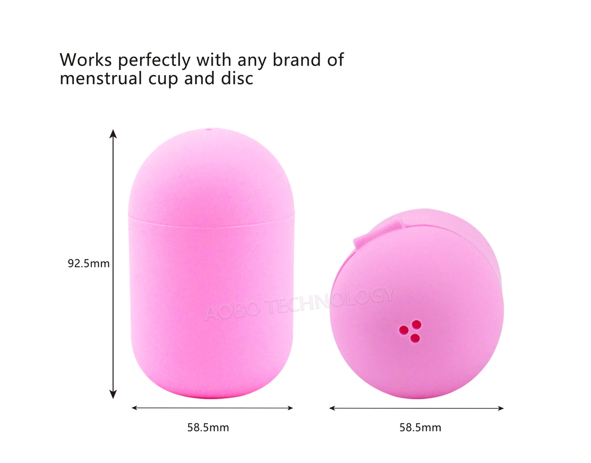 10pcs Silicone Case Sterilizer Bpa-Free Cleaner Container To Clean And Store Menstrual Cups Sterilizer Case