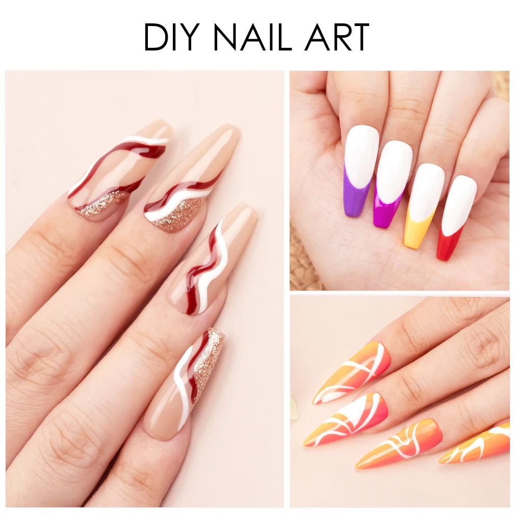 8ml VENALISA Liner Gel White Line French Nail Gel Polish 21 Colors Soak Off UV/LED Painting Gel Beautiful Semi Permanent Varnish