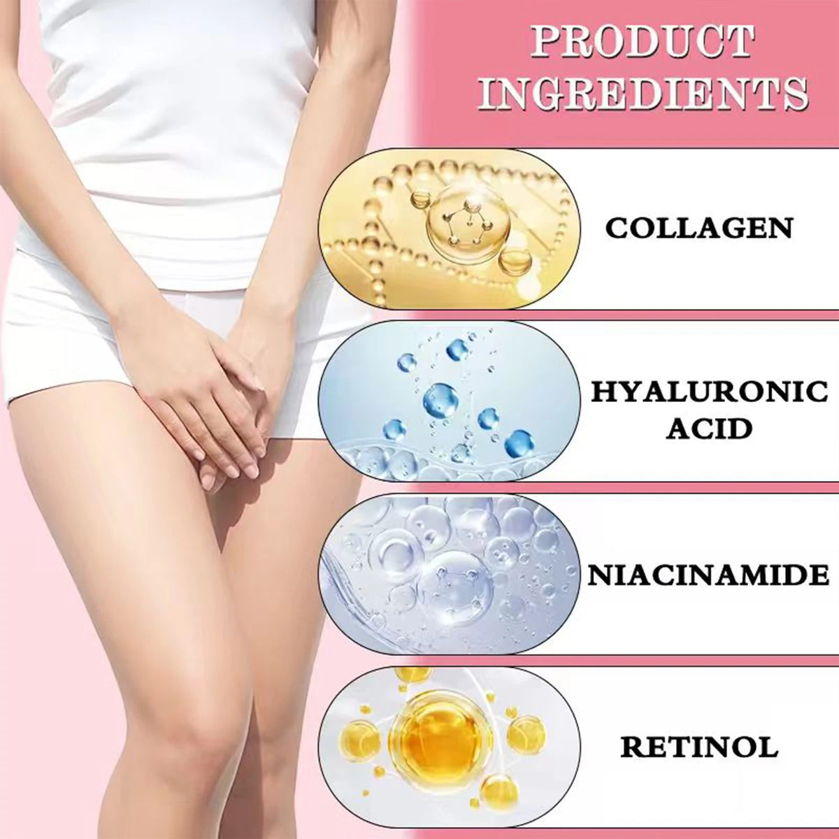 Water Ice Levin Intimate Moisturizing Cream 50g Rose Lily Extract Nourishing Skin Cream for Deep Moisturizing Supple Skin Care