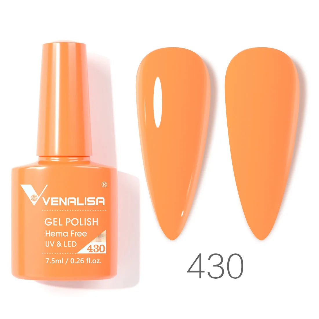 VENALISA 7.5ml Nail Gel Polish VIP4 HEMA Free Semi Permanent Soak off UV LED Nail Gel Varnish Full Coverage Nail Gel Lacquer