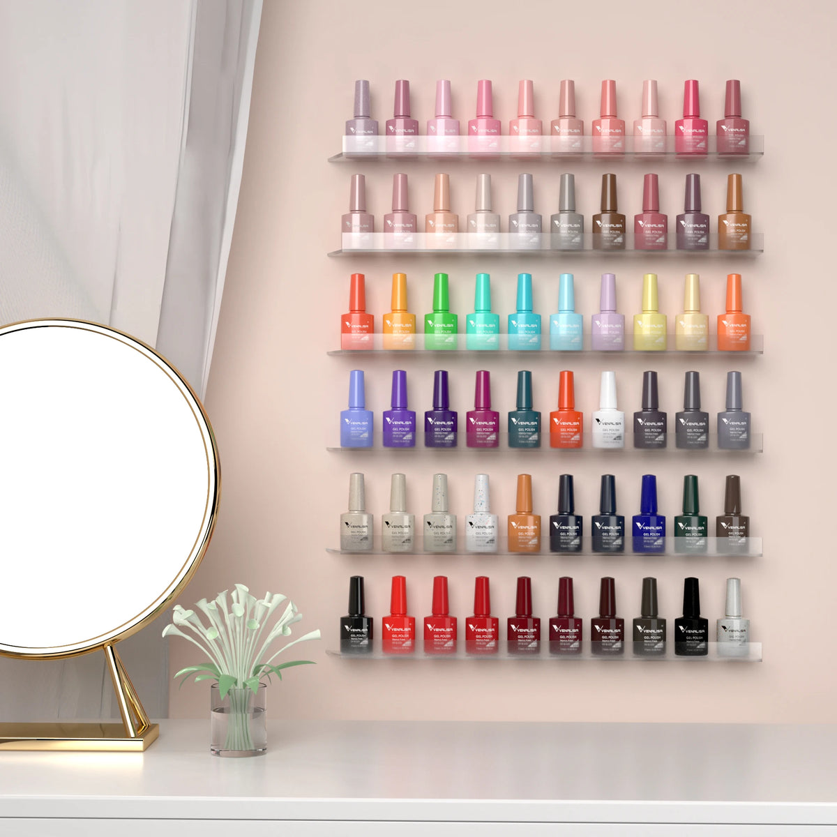 VENALISA 7.5ml Nail Gel Polish VIP4 HEMA Free Semi Permanent Soak off UV LED Nail Gel Varnish Full Coverage Nail Gel Lacquer