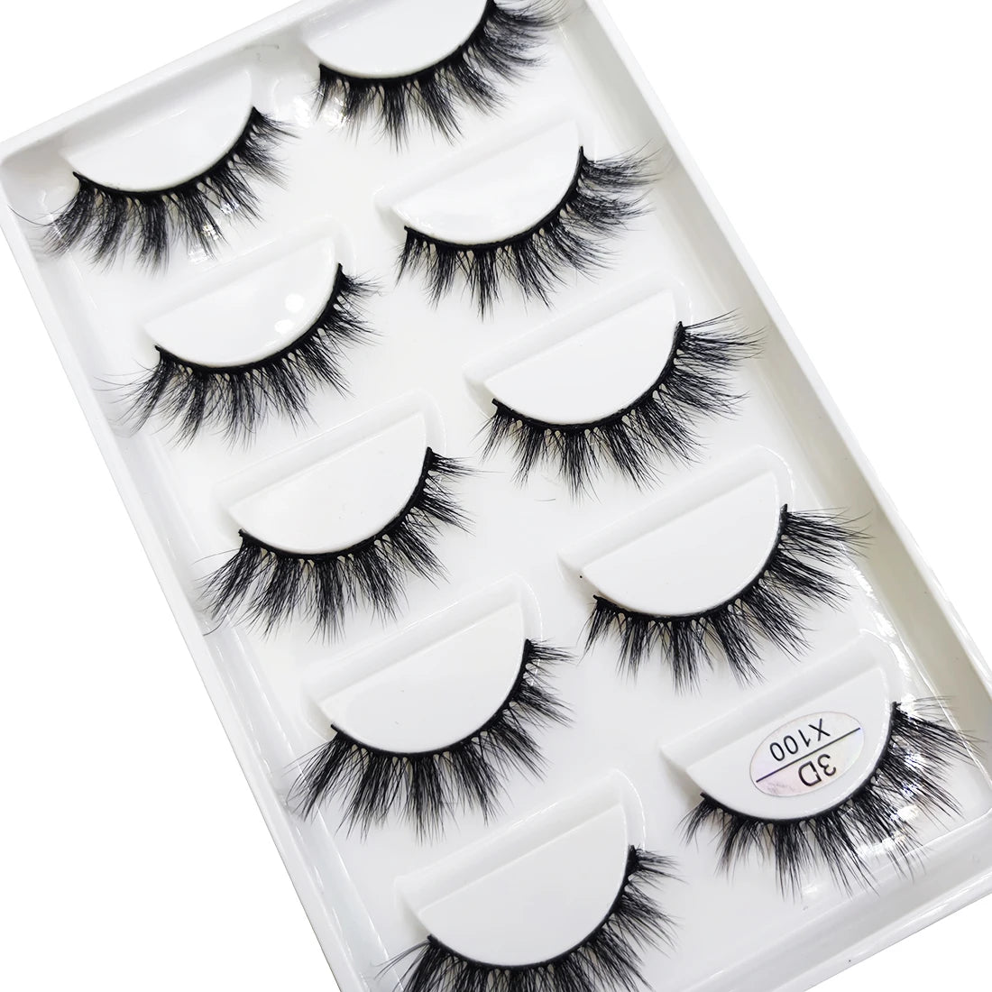 New 5 Pairs Natural 3D False Eyelashes Makeup Mink Eyelash Fake Eye Lashes Faux Cils Make Up Beauty Maquillaje Tools H13 Cat