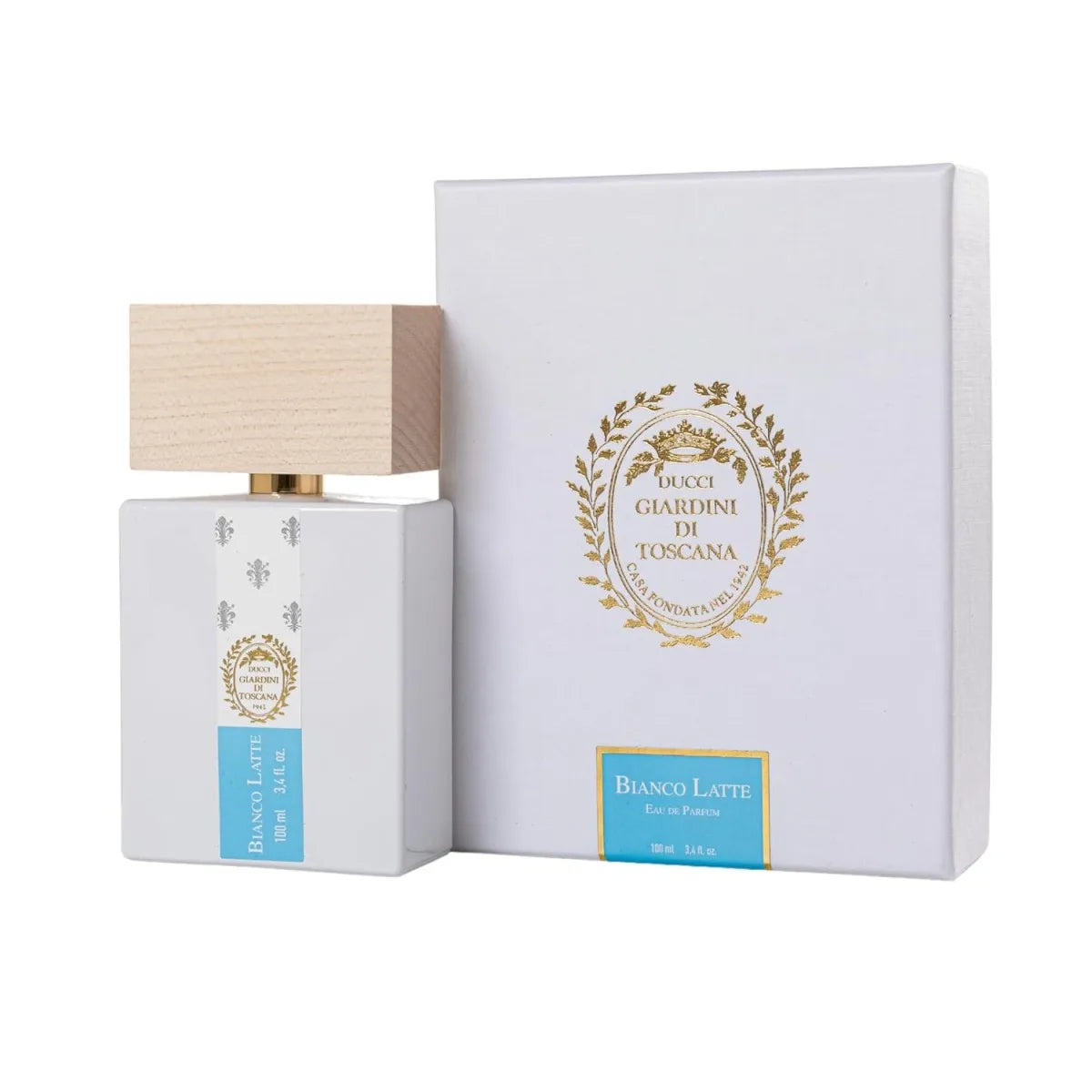 Ducci Giardini Di Toscana Bianco Latte Eau De Parfum Unisex Perfume Amber Gourmand Fragrance Long Lasting Scent 100ml 3.4 Fl.Oz