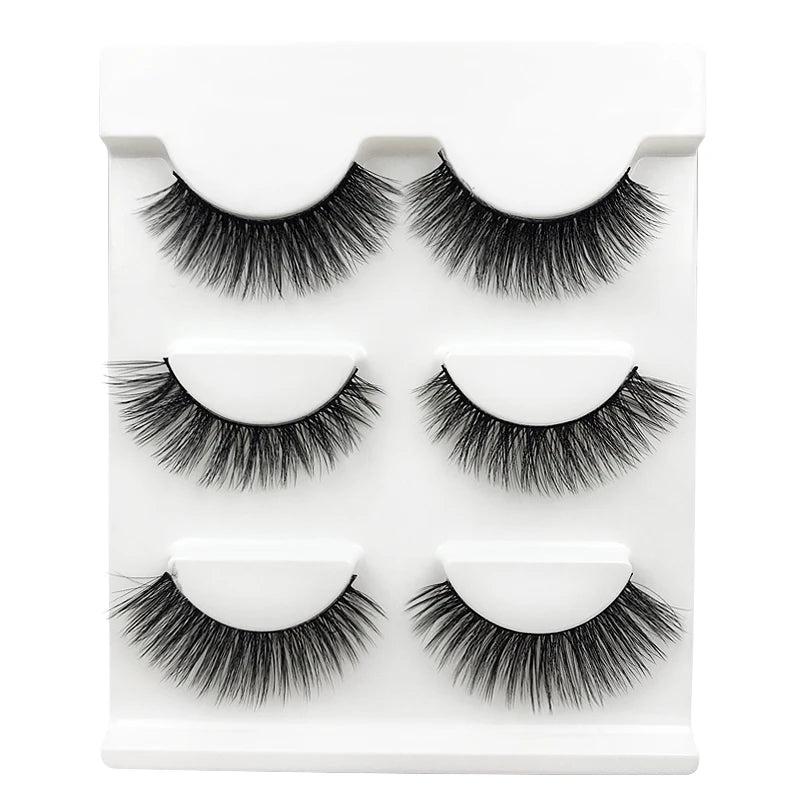 SHIDISHANGPIN Mink Lashes 2/30/50/100 Boxes 3D Eyelashes Luxury Dramatic Volume 3D False Eyelashes Extension Maquiagem