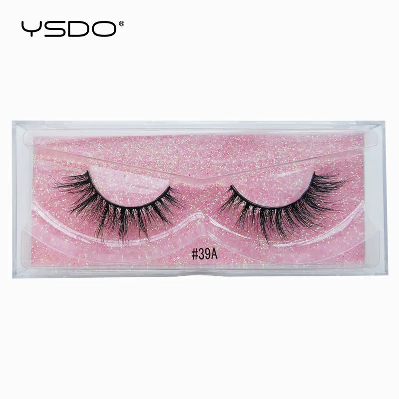 YSDO 1 Pair 3D Mink Lashes Cruelty Free Eyelashes Makeup Maquillaje False Eyelashes Fluffy Fake Lashes Thick Faux Cils Maquiagem