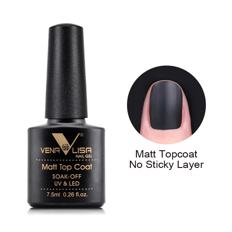 VENALISA 7.5ml Nail Gel Polish VIP4 HEMA Free Semi Permanent Soak off UV LED Nail Gel Varnish Full Coverage Nail Gel Lacquer