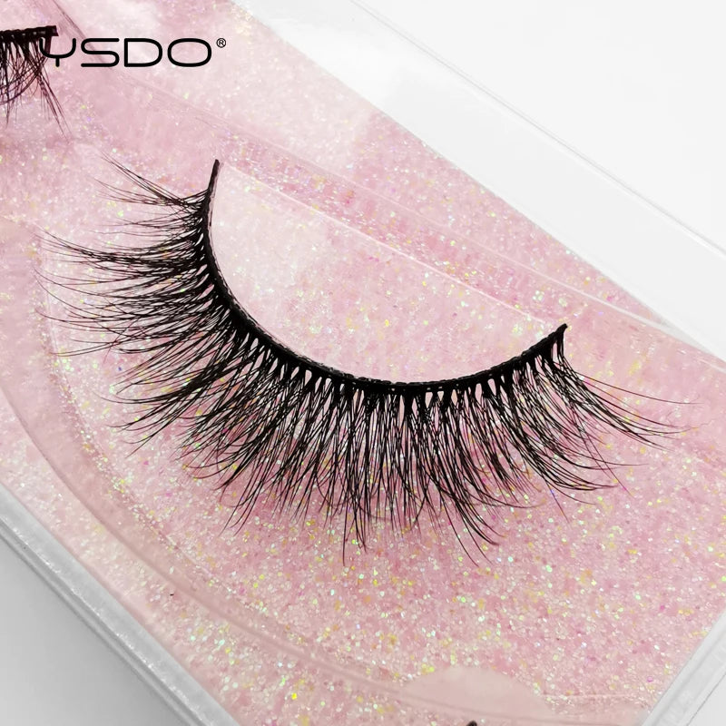 YSDO 1 Pair 3D Mink Lashes Cruelty Free Eyelashes Makeup Maquillaje False Eyelashes Fluffy Fake Lashes Thick Faux Cils Maquiagem