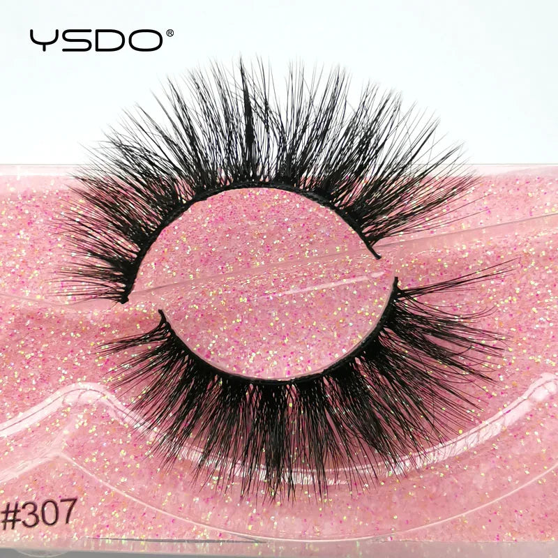 YSDO 1 Pair 3D Mink Lashes Cruelty Free Eyelashes Makeup Maquillaje False Eyelashes Fluffy Fake Lashes Thick Faux Cils Maquiagem