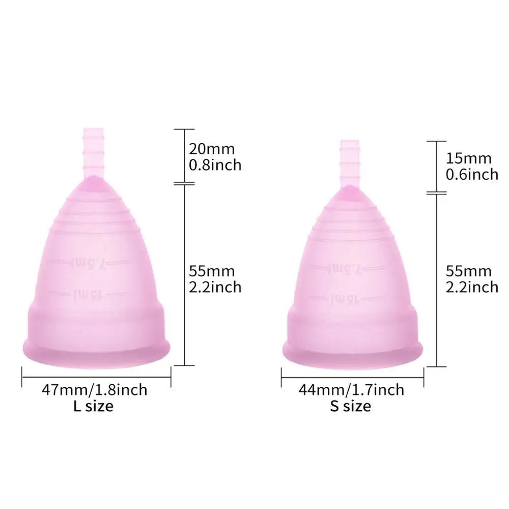 Feminine Hygiene Menstrual Cup Medical Silicone Menstrual Cup Lady Women Menstrual Period Cup Coletor Menstrual