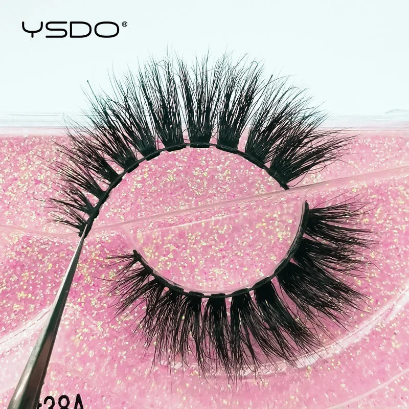 YSDO 1 Pair 3D Mink Lashes Cruelty Free Eyelashes Makeup Maquillaje False Eyelashes Fluffy Fake Lashes Thick Faux Cils Maquiagem