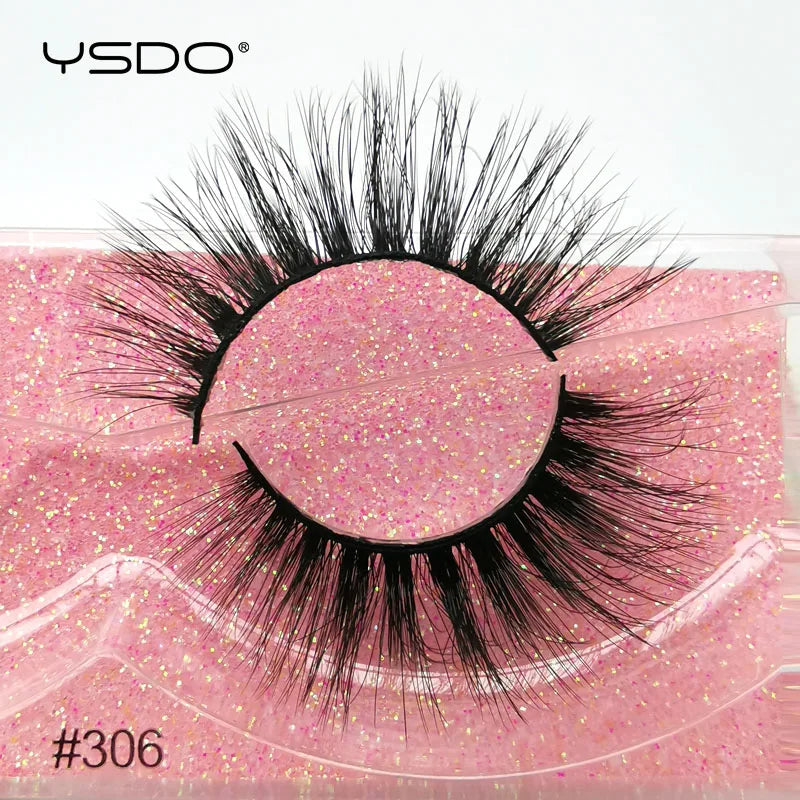 YSDO 1 Pair 3D Mink Lashes Cruelty Free Eyelashes Makeup Maquillaje False Eyelashes Fluffy Fake Lashes Thick Faux Cils Maquiagem