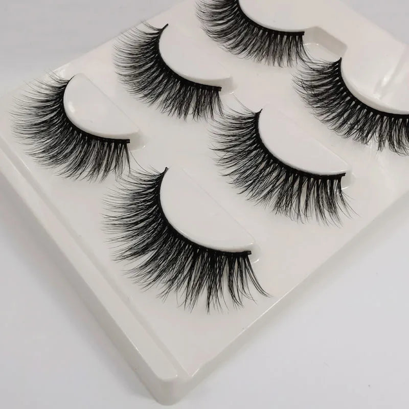 SHIDISHANGPIN Mink Lashes 2/30/50/100 Boxes 3D Eyelashes Luxury Dramatic Volume 3D False Eyelashes Extension Maquiagem