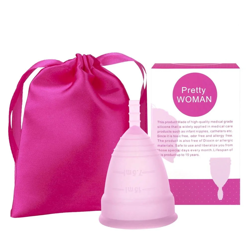 Feminine Hygiene Menstrual Cup Medical Silicone Menstrual Cup Lady Women Menstrual Period Cup Coletor Menstrual