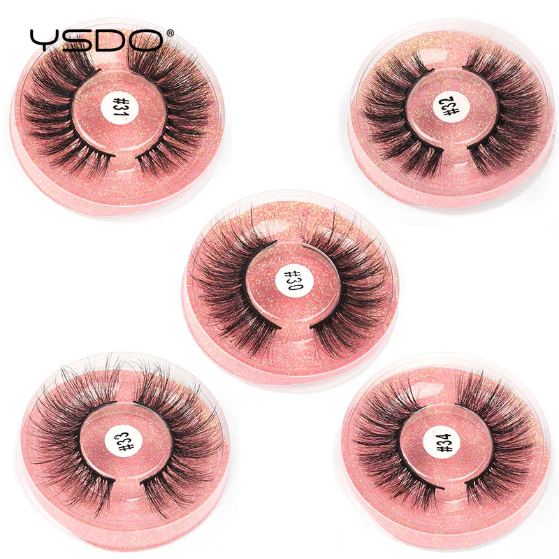 YSDO 1 Pair 3D Mink Lashes Cruelty Free Eyelashes Makeup Maquillaje False Eyelashes Fluffy Fake Lashes Thick Faux Cils Maquiagem