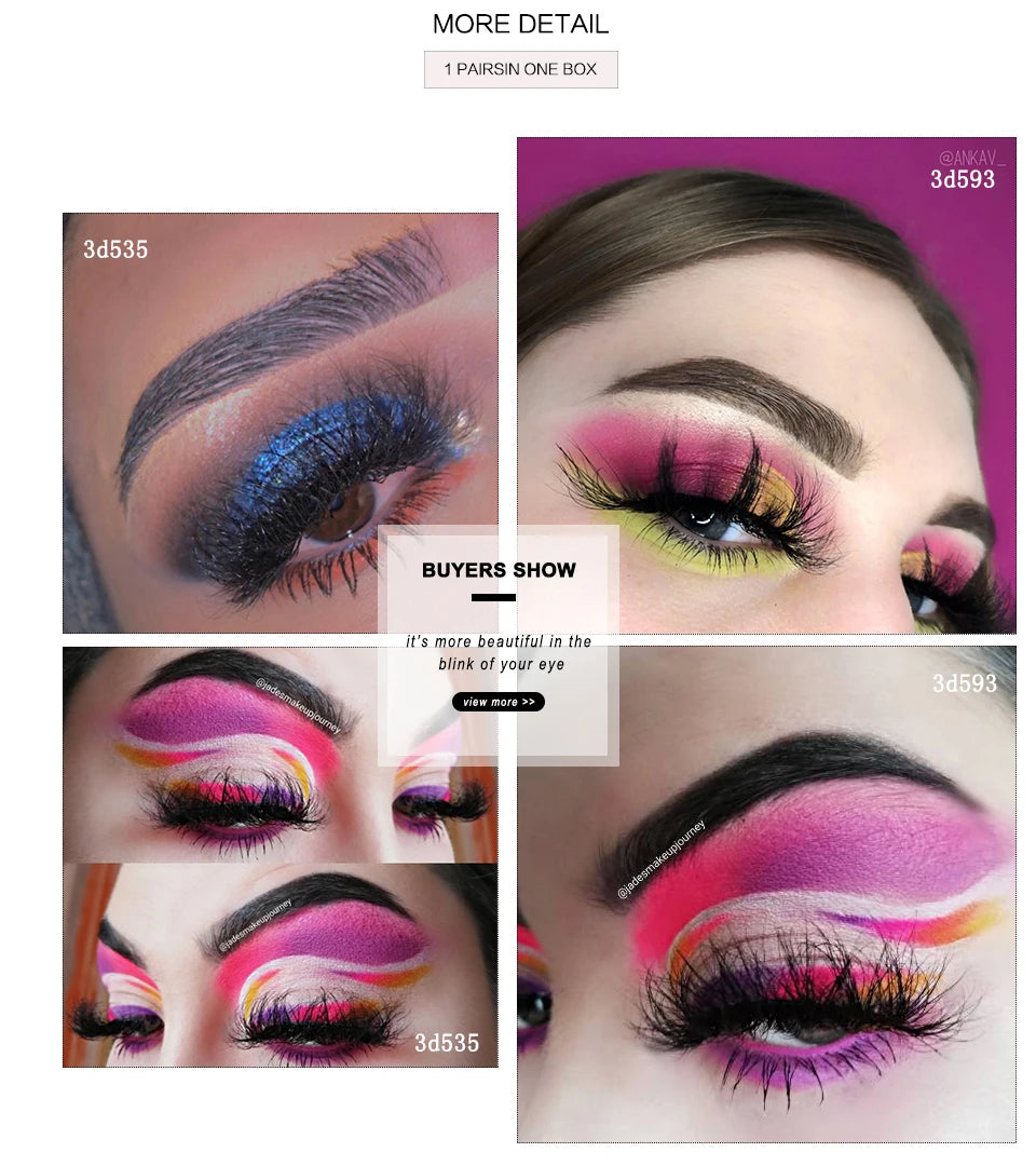 RED SIREN Fluffy Eyelashes 10mm-18mm 3d Mink Eyelashes Handmade Soft Volume Natural Lashes Maquillaje Lash Vendors False Lashes