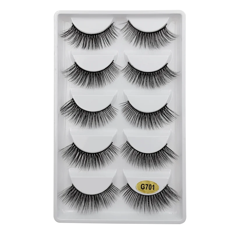 YSDO 3/5 Pairs 3D Mink EyeLashes Natural Hair False EyeLashes Long 100% Dramatic Eye MakeupFake Lashes Fluffy Cilios Lashes G803