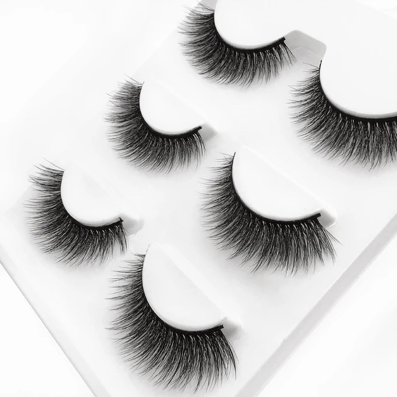 SHIDISHANGPIN Mink Lashes 2/30/50/100 Boxes 3D Eyelashes Luxury Dramatic Volume 3D False Eyelashes Extension Maquiagem