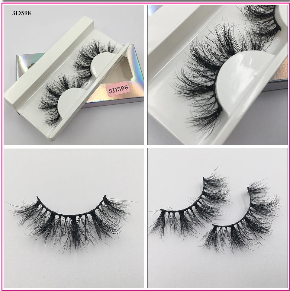RED SIREN Fluffy Eyelashes 10mm-18mm 3d Mink Eyelashes Handmade Soft Volume Natural Lashes Maquillaje Lash Vendors False Lashes