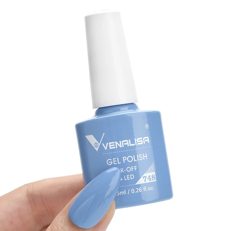 VENALISA 7.5ml Nail Gel Polish VIP4 HEMA Free Semi Permanent Soak off UV LED Nail Gel Varnish Full Coverage Nail Gel Lacquer