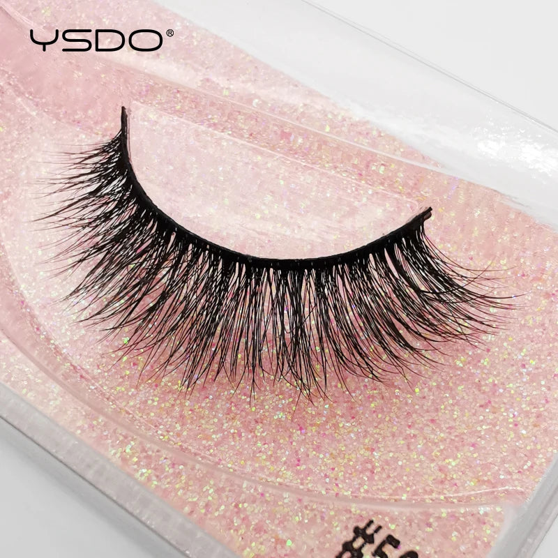 YSDO 1 Pair 3D Mink Lashes Cruelty Free Eyelashes Makeup Maquillaje False Eyelashes Fluffy Fake Lashes Thick Faux Cils Maquiagem