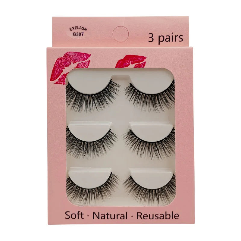 SHIDISHANGPIN Mink Lashes 2/30/50/100 Boxes 3D Eyelashes Luxury Dramatic Volume 3D False Eyelashes Extension Maquiagem