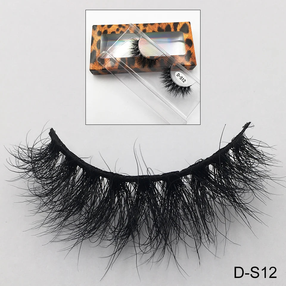 Cruelty Free Fluffy Mink Eyelashes High Quality C/D Curl Soft Wispy Volume Strip Lashes Natural Mink Lashes