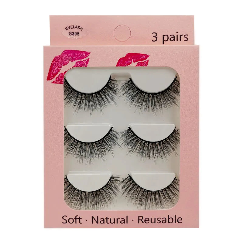 SHIDISHANGPIN Mink Lashes 2/30/50/100 Boxes 3D Eyelashes Luxury Dramatic Volume 3D False Eyelashes Extension Maquiagem