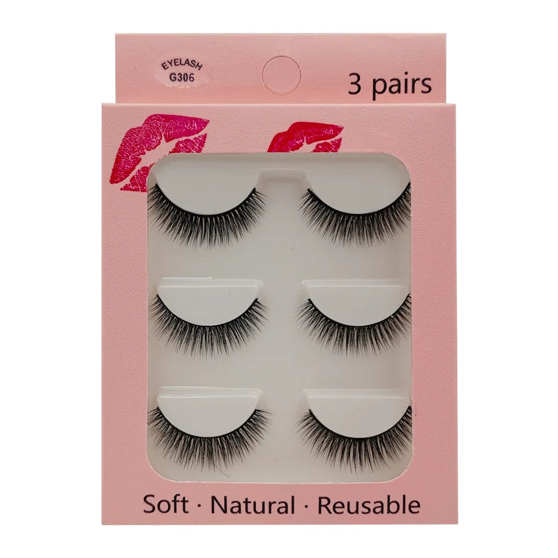 SHIDISHANGPIN Mink Lashes 2/30/50/100 Boxes 3D Eyelashes Luxury Dramatic Volume 3D False Eyelashes Extension Maquiagem