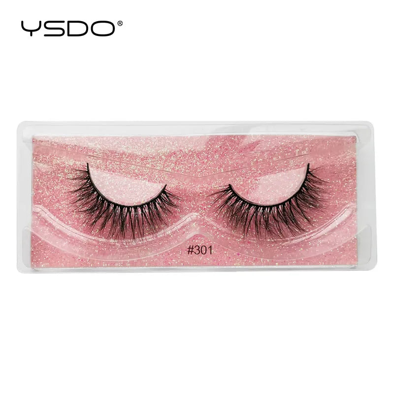 YSDO 1 Pair 3D Mink Lashes Cruelty Free Eyelashes Makeup Maquillaje False Eyelashes Fluffy Fake Lashes Thick Faux Cils Maquiagem