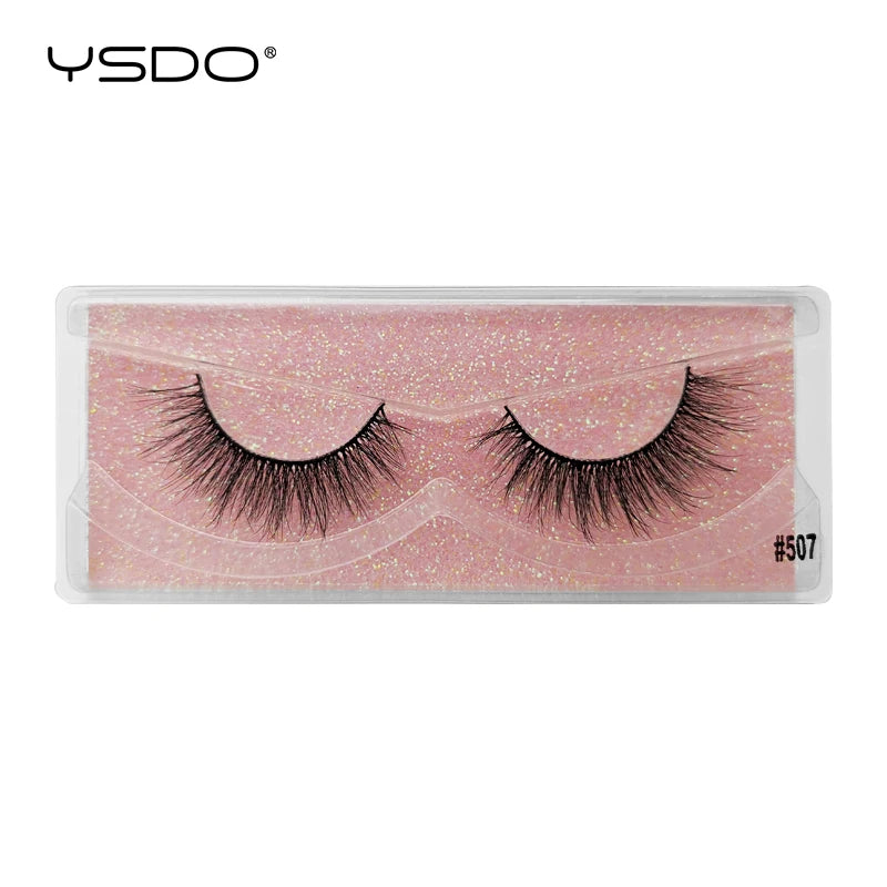 YSDO 1 Pair 3D Mink Lashes Cruelty Free Eyelashes Makeup Maquillaje False Eyelashes Fluffy Fake Lashes Thick Faux Cils Maquiagem