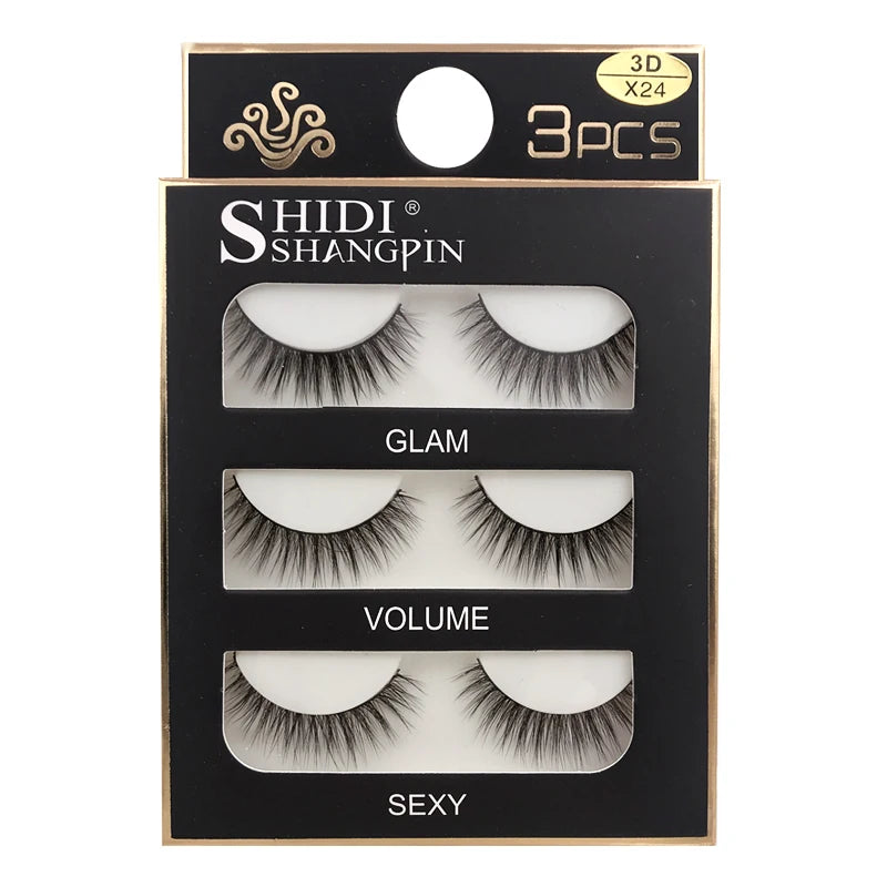 SHIDISHANGPIN Mink Lashes 2/30/50/100 Boxes 3D Eyelashes Luxury Dramatic Volume 3D False Eyelashes Extension Maquiagem