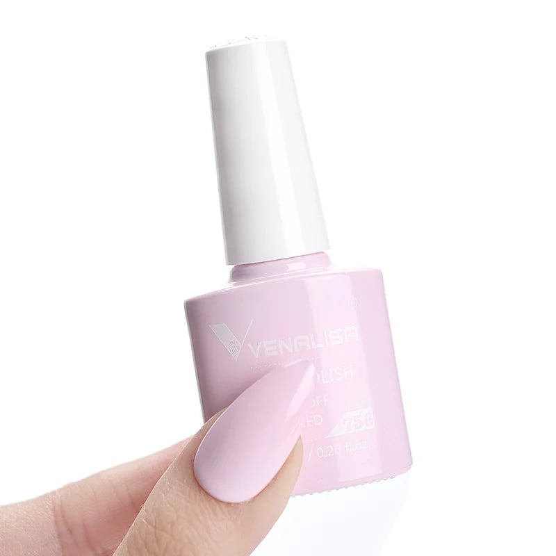 VENALISA 7.5ml Nail Gel Polish VIP4 HEMA Free Semi Permanent Soak off UV LED Nail Gel Varnish Full Coverage Nail Gel Lacquer