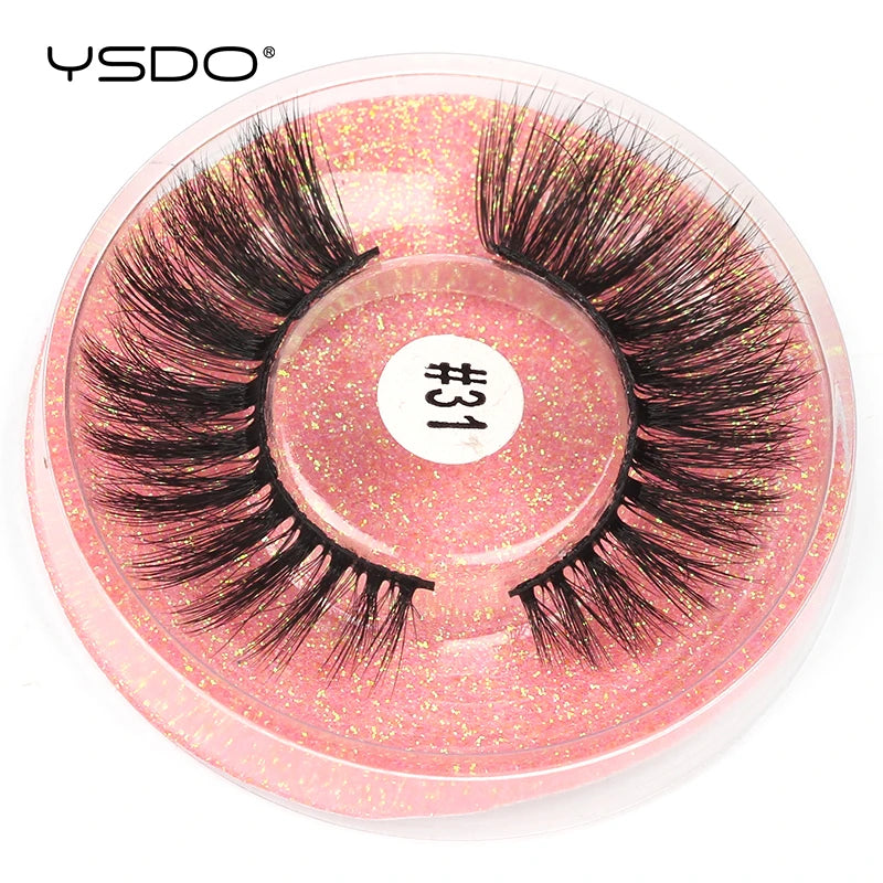 YSDO 1 Pair 3D Mink Lashes Cruelty Free Eyelashes Makeup Maquillaje False Eyelashes Fluffy Fake Lashes Thick Faux Cils Maquiagem