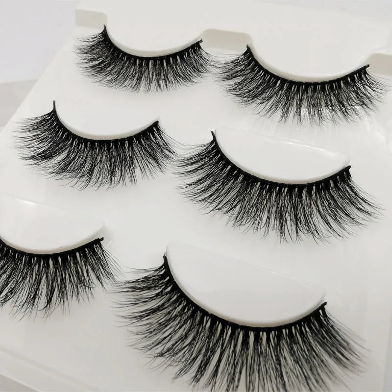 SHIDISHANGPIN Mink Lashes 2/30/50/100 Boxes 3D Eyelashes Luxury Dramatic Volume 3D False Eyelashes Extension Maquiagem
