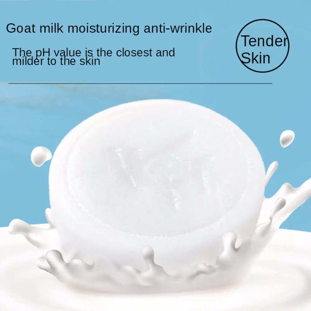 Goat Milk Silk Handmade Soap 60g Moisturizing Skin Care Cleansing Facial Soap Remove Acne Remove Shrink Face Cleaner Body Wash