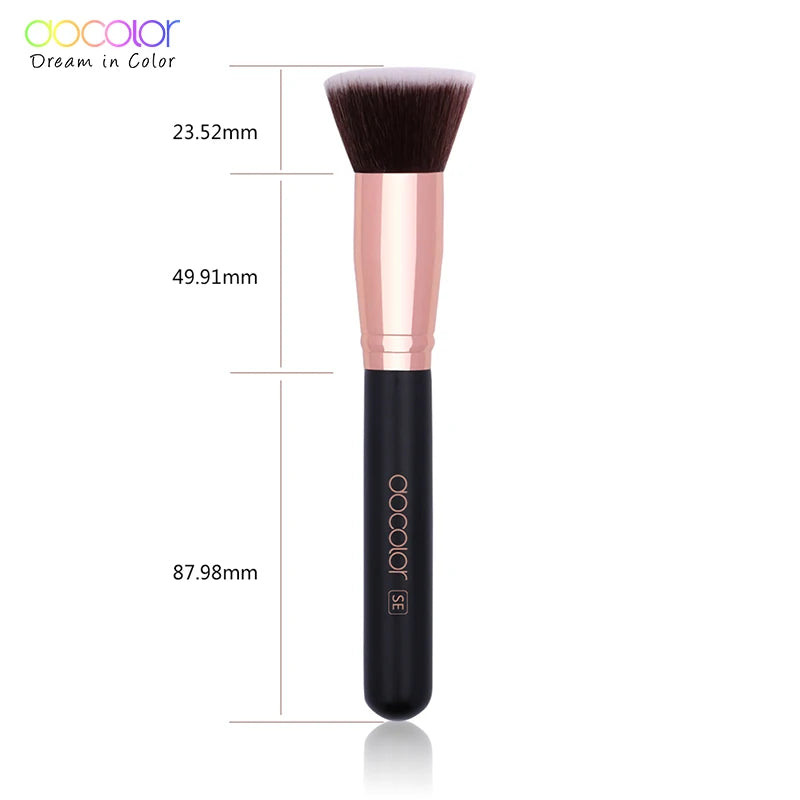 Docolor 1Pcs Soft Large Fan Makeup Brush Foundation Blusher Powder Highlighter Powder Brushes Cosmetic Professional Women Face