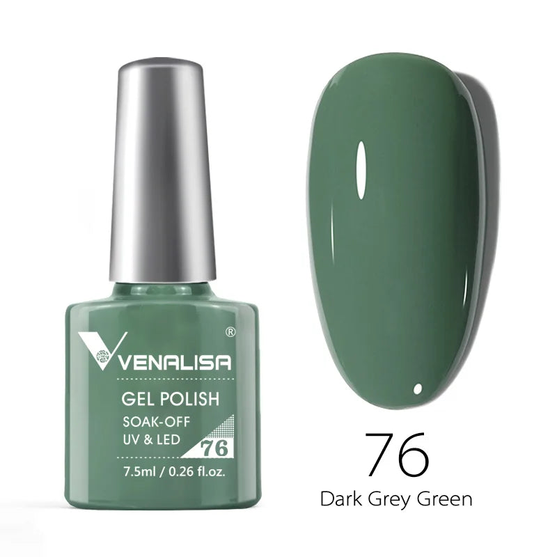 VENALISA 7.5ml Nail Gel Polish VIP4 HEMA Free Semi Permanent Soak off UV LED Nail Gel Varnish Full Coverage Nail Gel Lacquer