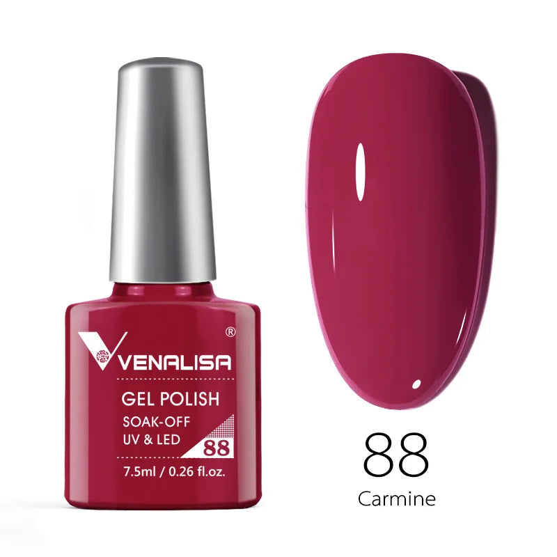 VENALISA 7.5ml Nail Gel Polish VIP4 HEMA Free Semi Permanent Soak off UV LED Nail Gel Varnish Full Coverage Nail Gel Lacquer