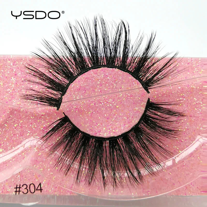 YSDO 1 Pair 3D Mink Lashes Cruelty Free Eyelashes Makeup Maquillaje False Eyelashes Fluffy Fake Lashes Thick Faux Cils Maquiagem