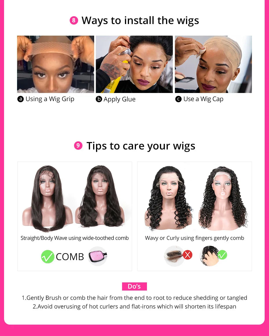 Silky Straight Human Hair Wigs With Bang Full Machine Made Wigs 8-30inch Natural Color AHJF Peruvian Remy Human Hair Wigs 220%