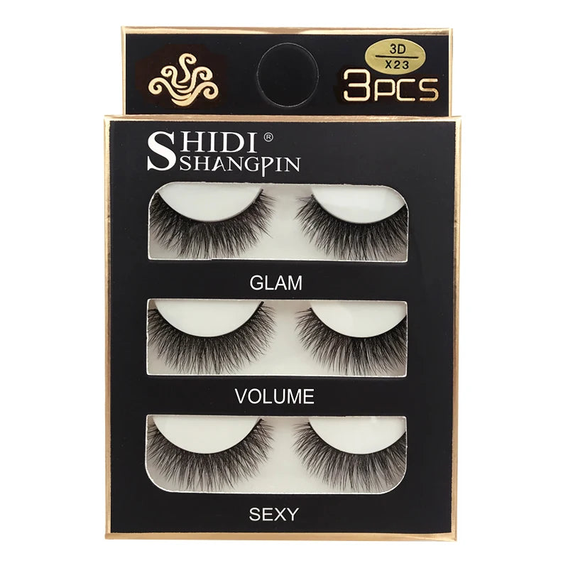 SHIDISHANGPIN Mink Lashes 2/30/50/100 Boxes 3D Eyelashes Luxury Dramatic Volume 3D False Eyelashes Extension Maquiagem