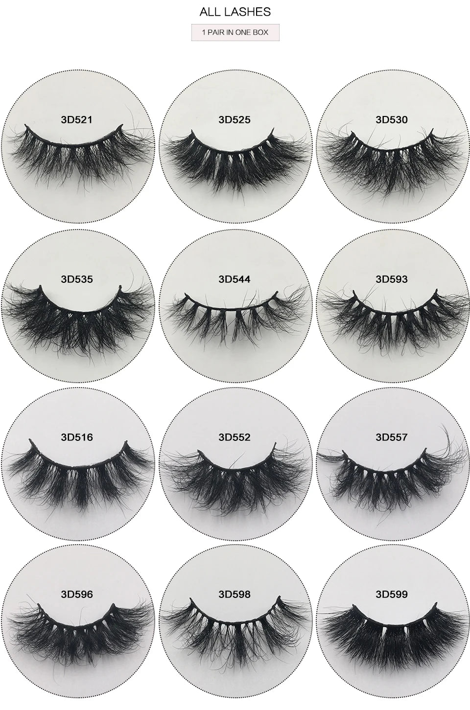 RED SIREN Fluffy Eyelashes 10mm-18mm 3d Mink Eyelashes Handmade Soft Volume Natural Lashes Maquillaje Lash Vendors False Lashes