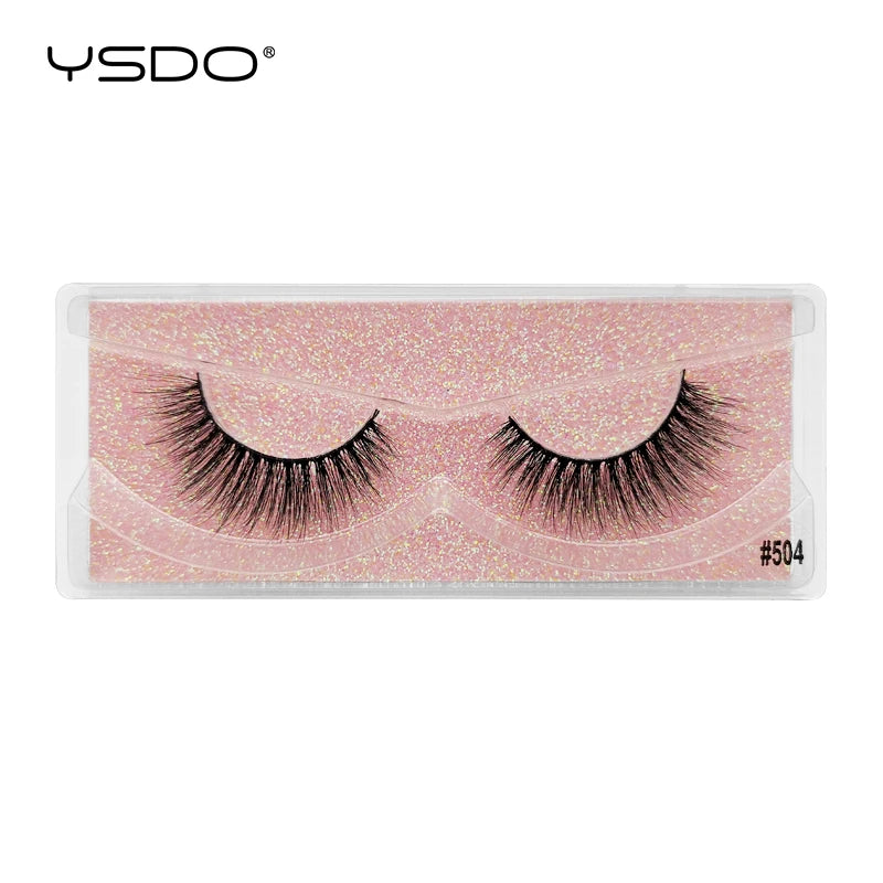 YSDO 1 Pair 3D Mink Lashes Cruelty Free Eyelashes Makeup Maquillaje False Eyelashes Fluffy Fake Lashes Thick Faux Cils Maquiagem