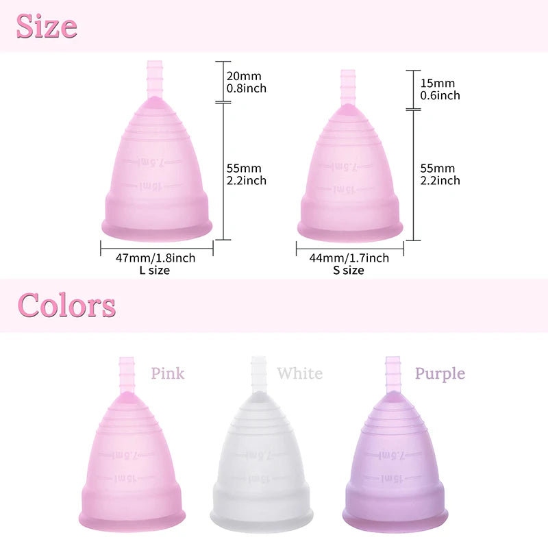 Menstrual Cup of Medical Silicone Feminine Hygiene Lady Period Cup Women Cup Coletor Menstrual Copa Menstrual De Silicona Medica