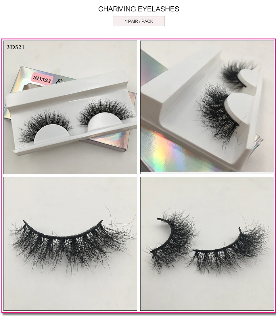 RED SIREN Fluffy Eyelashes 10mm-18mm 3d Mink Eyelashes Handmade Soft Volume Natural Lashes Maquillaje Lash Vendors False Lashes